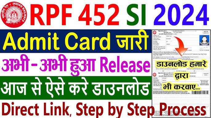 RPF SI and Constable Admit Card